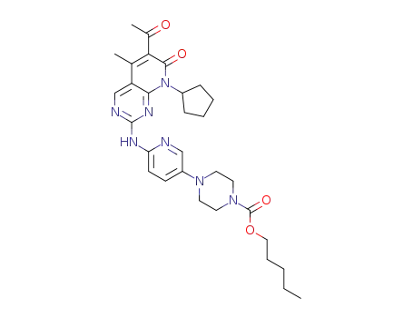 pentyl 4-(6-((6-acetyl-8-cyclopentyl-5-methyl-7-oxo-7,8-dihydropyrido[2,3-d]pyrimidin-2-yl)amino)pyridin-3-yl)piperazine-1-carboxylate