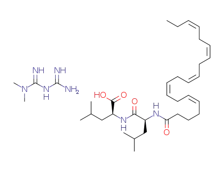 amino(3,3-dimethylguanidino)methaniminium (S)-2-((S)-2-((5Z,8Z,11Z,14Z,17Z)-icosa-5,8,11,14,17-pentaenamido)-4-methylpentanamido)-4-methylpentanoate