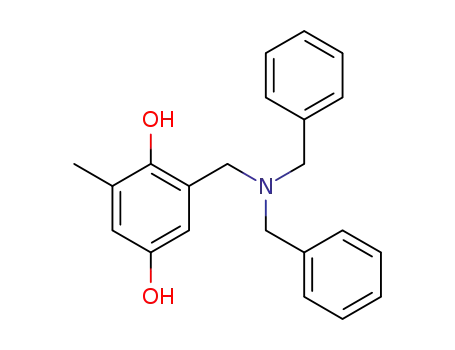 2-((dibenzylamino)methyl)-6-methylbenzene-1,4-diol