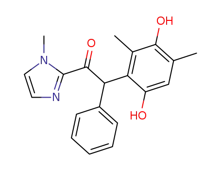 2-(3,6-dihydroxy-2,4-dimethylphenyl)-1-(1-methyl-1Himidazol-2-yl)-2-phenylethanone