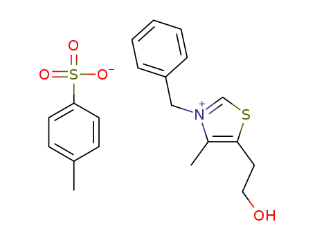 3-benzyl-5-(2-hydroxyethyl)-4-methylthiazolium paratoluenesulfonate