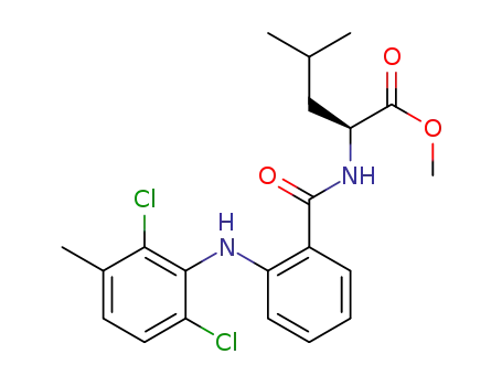 (S)-methyl 2-[2-(2,6-dichloro-3-methylphenylamino)benzamido]-4-methylpentanoate