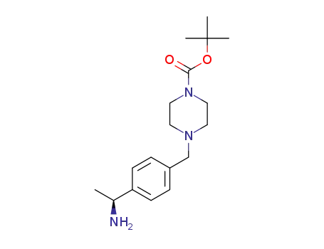 4-[4-((S)-1-aminoethyl)benzyl]piperazine-1-carboxylic acid tert-butyl ester