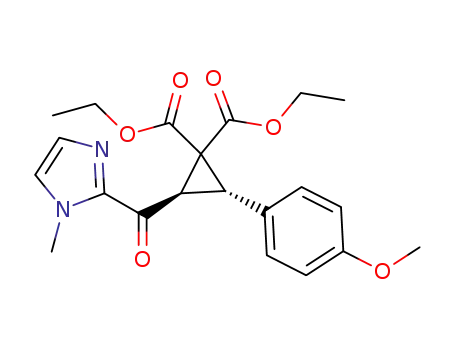 (2S,3R)-diethyl 2-(4-methoxyphenyl)-3-(1-methyl-1H-imidazole-2-carbonyl)cyclopropane-1,1-dicarboxylate