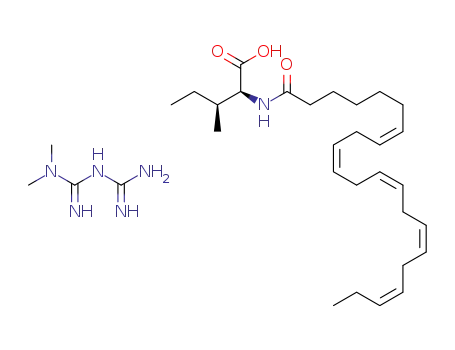 ((7Z,10Z,13Z,16Z,19Z)-docosa-7,10,13,16,19-pentaenoyl)-L-isoleucine N,N-dimethyl-imidodicarbonimidic diamide