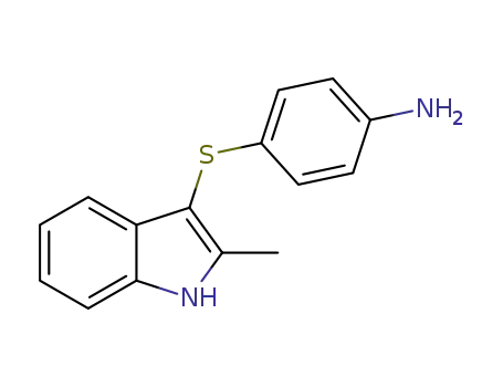 4-((2-methyl-1H-indol-3-yl)thio)aniline