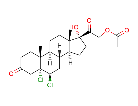 21-acetoxy-5,6β-dichloro-17-hydroxy-5α-pregnane-3,20-dione