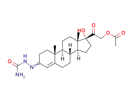 21-acetoxy-17-hydroxy-pregn-4-ene-3,20-dione-3-semicarbazone