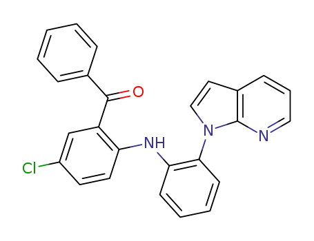 (2-((2-(1H-pyrrolo[2,3-b]pyridin-1-yl)phenyl)amino)-5-chlorophenyl)(phenyl)methanone