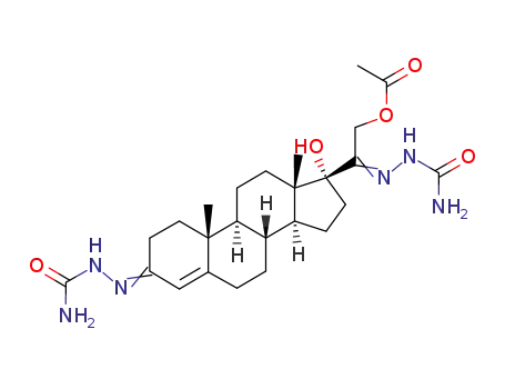 21-acetoxy-17-hydroxy-pregn-4-ene-3,20-dione disemicarbazone