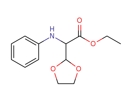 ethyl 2-(1,3-dioxolan-2-yl)-2-(phenylamino)acetate