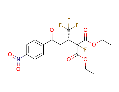 (S)-diethyl 2-fluoro-2-(1,1,1-trifluoro-4-(4-nitrophenyl)-4-oxobutan-2-yl)malonate