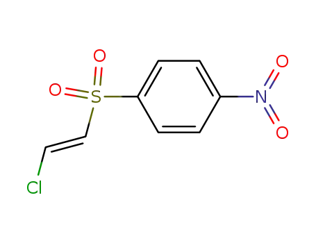 Molecular Structure of 57992-01-5 (Benzene, 1-[(2-chloroethenyl)sulfonyl]-4-nitro-, (E)-)