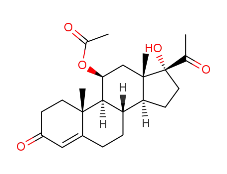 11β-acetoxy-17α-hydroxy-4-pregnene-3,20-dione