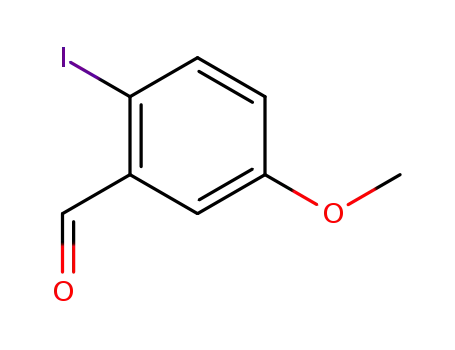Molecular Structure of 77287-58-2 (2-Iodo-5-methoxybenzaldehyde)