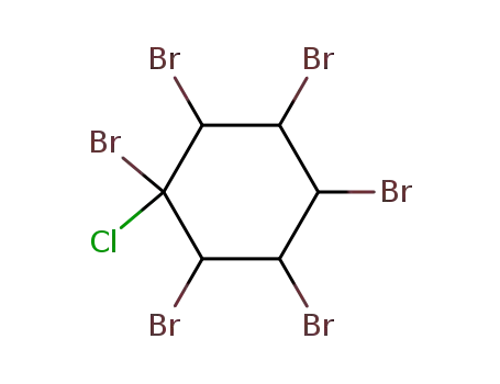 Molecular Structure of 88400-64-0 (Cyclohexane, 1,2,3,4,5,6-hexabromo-1-chloro-)