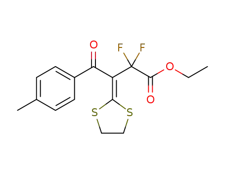 ethyl 3-(1,3-dithiolan-2-ylidene)-2,2-difluoro-4-oxo-4-(p-tolyl)butanoate