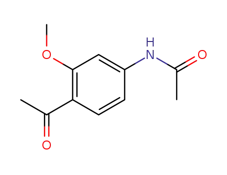Molecular Structure of 51410-08-3 (Acetamide, N-(4-acetyl-3-methoxyphenyl)-)
