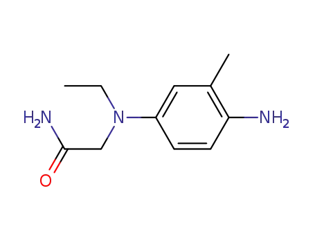 Molecular Structure of 46409-67-0 (Acetamide, 2-[(4-amino-3-methylphenyl)ethylamino]-)