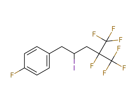 1-fluoro-4-[4,5,5,5-tetrafluoro-2-iodo-4-(trifluoromethyl)pentyl]benzene