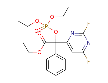ethyl 2-(diethoxyphosphoryloxy)-2-(2,6-difluoropyrimidin-4-yl)-2-phenylacetate