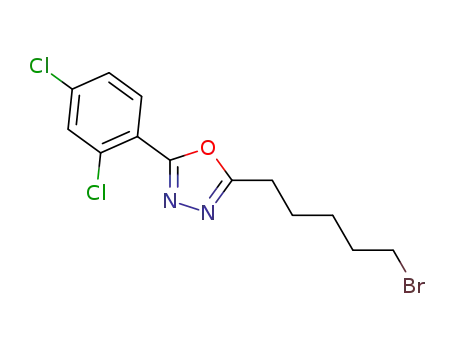 2-(5-bromopentyl)-5-(2,4-dichlorophenyl)-1,3,4-oxadiazole
