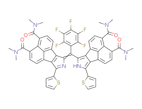 7-[3,4-bis(N,N-dimethylcarbamoyl)-9-(2-thienyl)-8H-acenaphtho[1,2-c]pyrrol-7-ylidene(pentafluorophenyl)-methyl]-N,N,N',N'-tetramethyl-9-(2-thienyl)-2H-acenaphtho[1,2-c]pyrrole-3,4-dicarboxamide