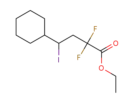 ethyl 4-cyclohexyl-2,2-difluoro-4-iodobutanoate