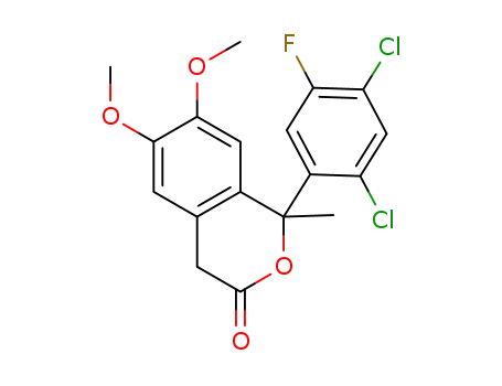 1-(2,4-dichloro-5-fluorophenyl)-6,7-dimethoxy-1-methylisochroman-3-one