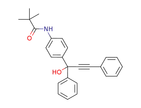 N-(4-(1-hydroxy-1,3-diphenylprop-2-yn-1-yl)phenyl)pivalamide