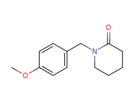 Molecular Structure of 128773-73-9 (1-(4-METHOXY-BENZYL)-PIPERIDIN-2-ONE)