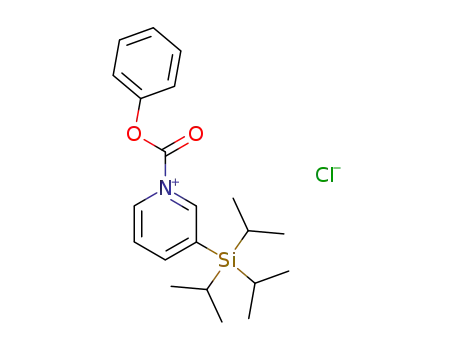 1-Phenoxycarbonyl-3-triisopropylsilanyl-pyridinium; chloride