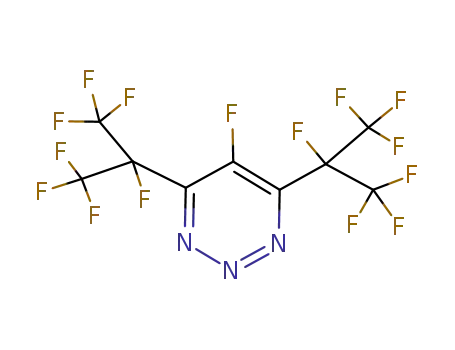 Molecular Structure of 112291-50-6 (1,2,3-Triazine,
5-fluoro-4,6-bis[1,2,2,2-tetrafluoro-1-(trifluoromethyl)ethyl]-)