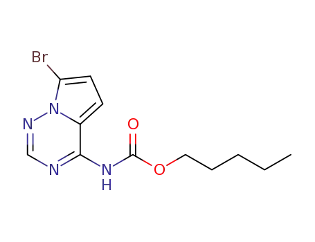 pentyl (7-bromopyrrolo[2,1-f][1,2,4]triazin-4-yl)carbamate