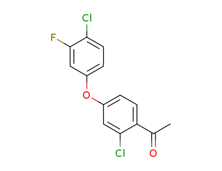 1-(2-chloro-4-(4-chloro-3-fluorophenoxy)phenyl)ethan-1-one