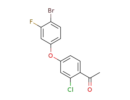 1-(4-(4-bromo-3-fluorophenoxy)-2-chlorophenyl)ethan-1-one