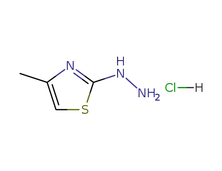Molecular Structure of 14397-08-1 ((4-Methyl-thiazol-2-yl)-hydrazine HCl)