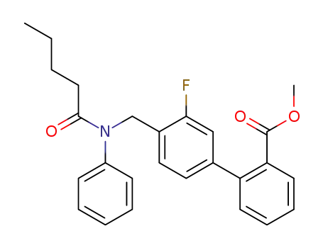 methyl 3′-fluoro-4′-((N-phenylpentanamido)methyl)[1,1′-biphenyl]-2-carboxylate