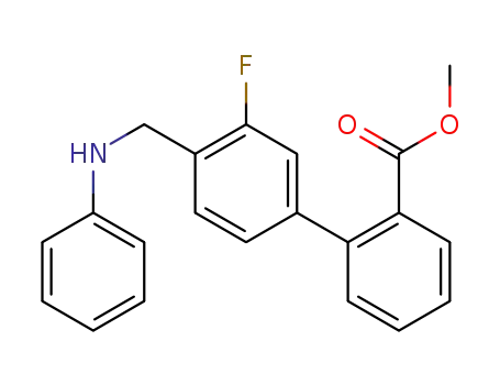 methyl 3′-fluoro-4′-((phenylamino)methyl)[1,1′-biphenyl]-2-carboxylate