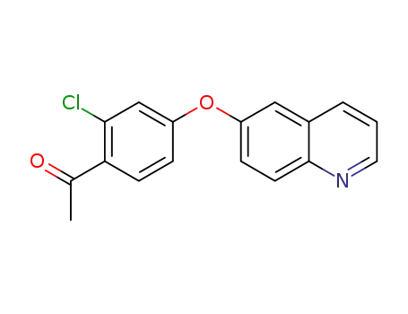 1-(2-chloro-4-(quinolin-6-yloxy)phenyl)ethan-1-one