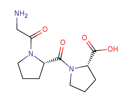 Molecular Structure of 13100-15-7 (H-GLY-PRO-PRO-OH)