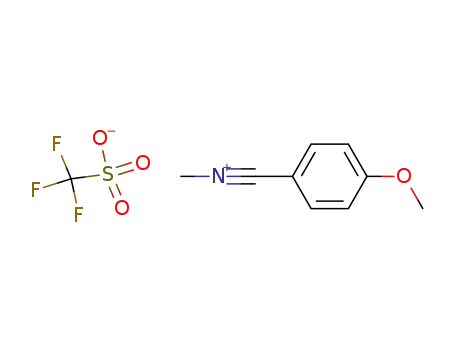 Trifluoro-methanesulfonate(4-methoxy-phenylmethylidyne)-methyl-ammonium;