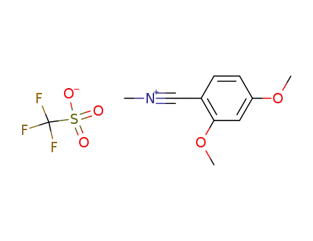Trifluoro-methanesulfonate(2,4-dimethoxy-phenylmethylidyne)-methyl-ammonium;
