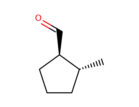 Molecular Structure of 20106-44-9 (Cyclopentanecarboxaldehyde, 2-methyl-, trans-)