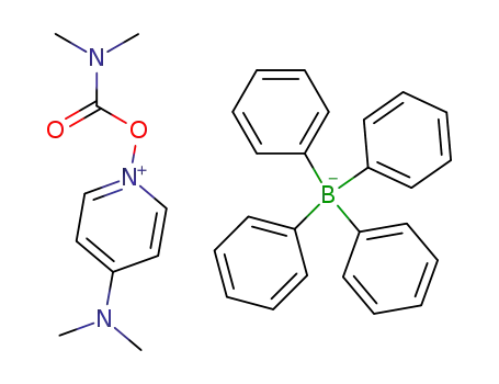 Molecular Structure of 118972-30-8 (Pyridinium, 4-(dimethylamino)-1-[[(dimethylamino)carbonyl]oxy]-,
tetraphenylborate(1-))