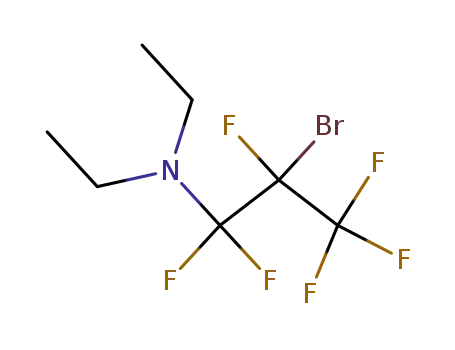 Molecular Structure of 113939-51-8 (1-Propanamine, 2-bromo-N,N-diethyl-1,1,2,3,3,3-hexafluoro-)