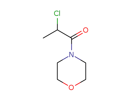 Molecular Structure of 54022-76-3 (Morpholine, 4-(2-chloro-1-oxopropyl)- (9CI))