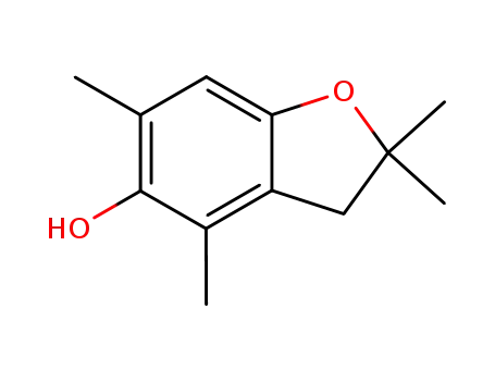 Molecular Structure of 118112-01-9 (5-Benzofuranol, 2,3-dihydro-2,2,4,6-tetramethyl-)