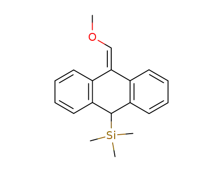 Molecular Structure of 88920-44-9 (Silane, [9,10-dihydro-10-(methoxymethylene)-9-anthracenyl]trimethyl-)