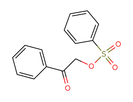 Molecular Structure of 98475-06-0 (Ethanone, 1-phenyl-2-[(phenylsulfonyl)oxy]-)